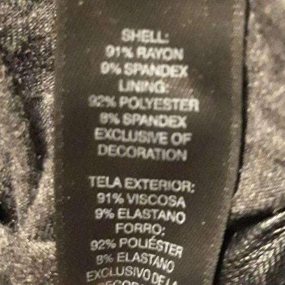 WHBM Dress Edgy Wrap Asymmetrical Hem Knit Long Sleeve Ruffle Gray Sz 00P - Picture 8 of 10